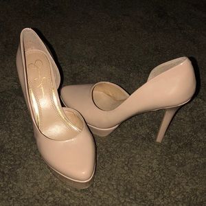 Tan Jessica Simpson heels. Size 8.5